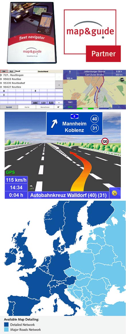 PTV FleetNavigator 10.5 (Europe incl. East-Europe, Speech, TMC) [PND <b>UPDATE-VERSION</b>]